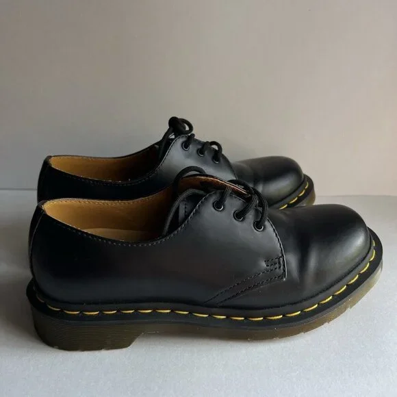 Dr. Martens Docs Womens Sz US 7 Black Smooth Leather Oxfords Shoes - Picture 7 of 16